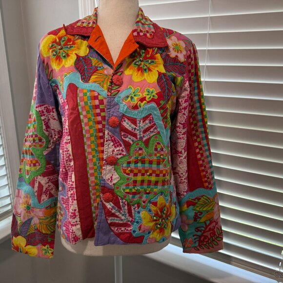 Madison Studio Quilted/Embroidered Jacket S - Picture 2 of 14